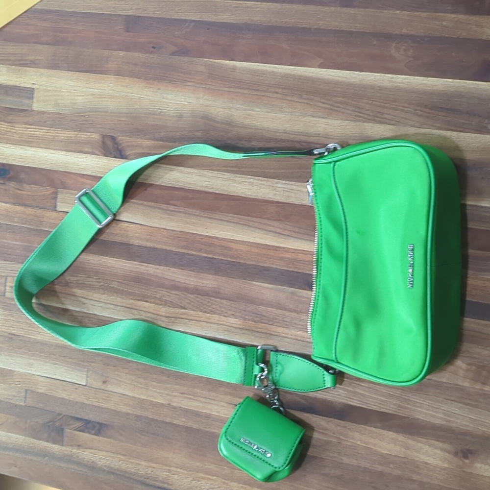 Micheal Kors Jet Set Medium Nylon Crossbody Bag